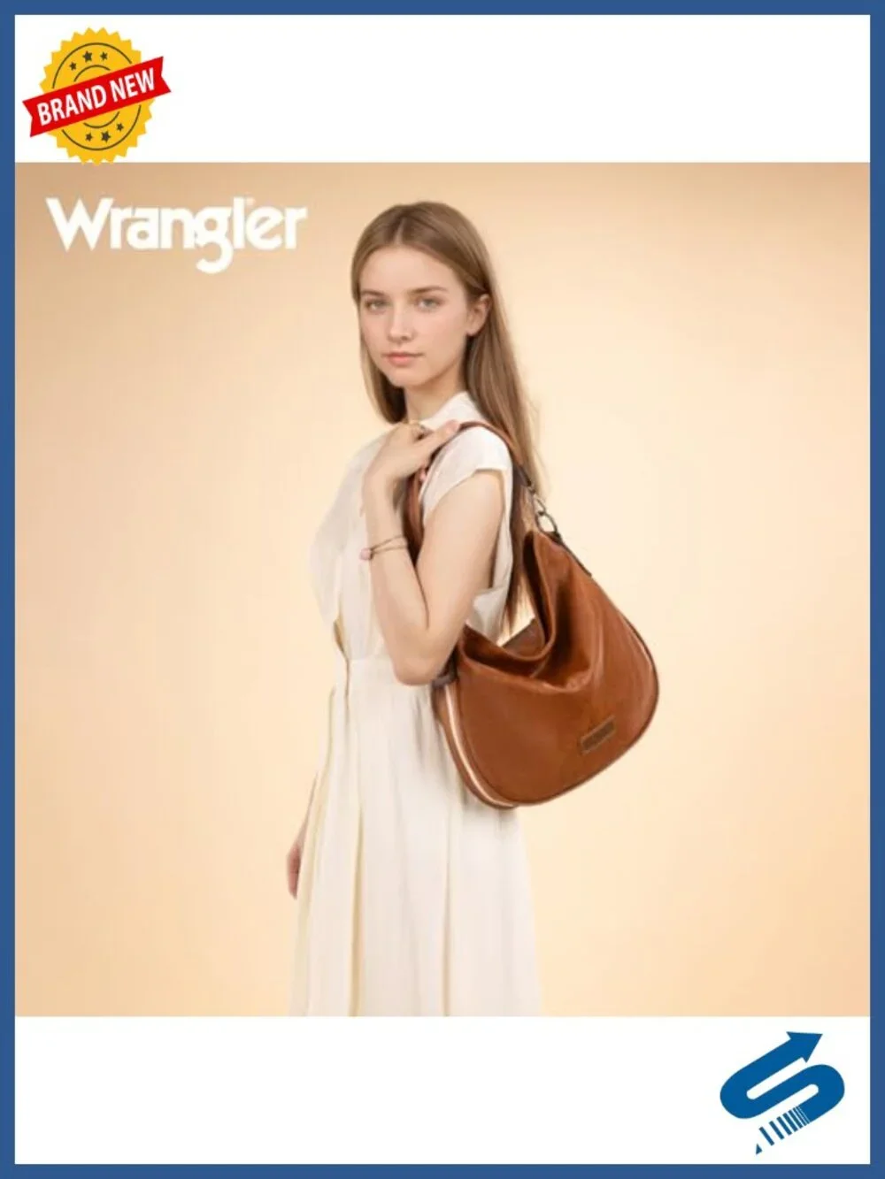 Vegan Leather Hobo Bag Crossbody Shoulder Purse Adjustable Strap